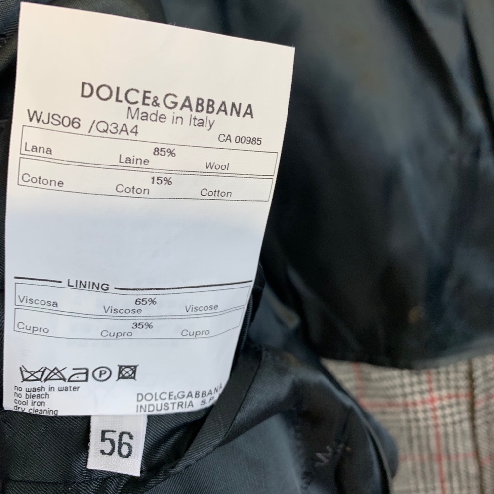 Dolce & Gabbana Gray Plaid Jacket - Picture 7 of 8
